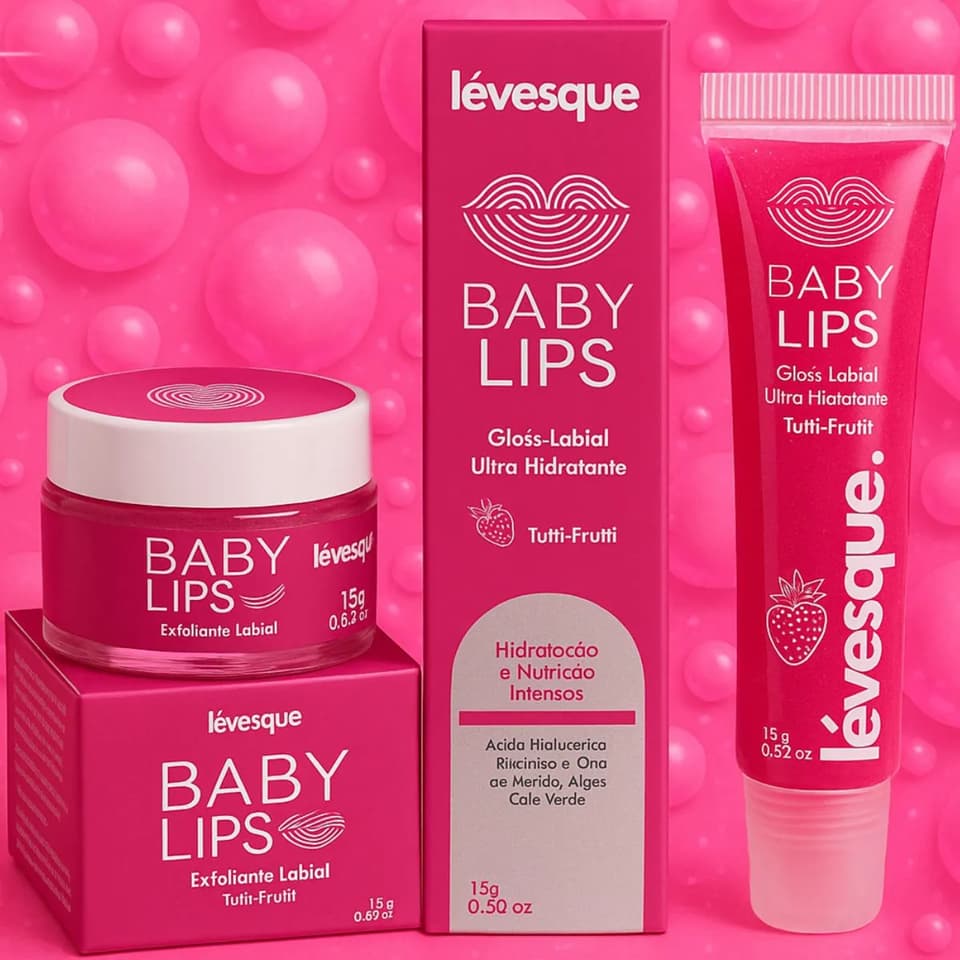 Kit Gloss E Esfoliante Labial Tutti Fruti Baby Lips Lévesque