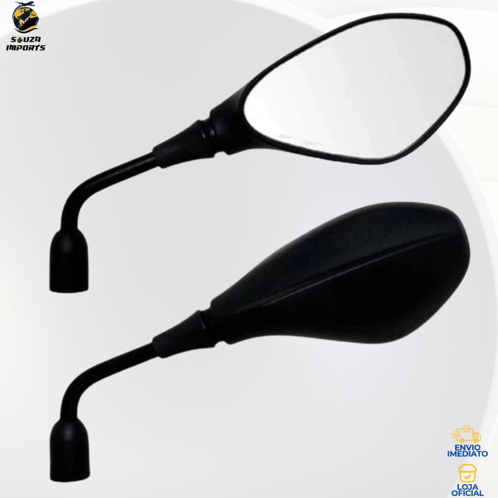 Par Retrovisor Modelo BMW F800 Fixo Rosca Honda Moto CG Titan Fan Start Cargo 160 150 125 Esportivo