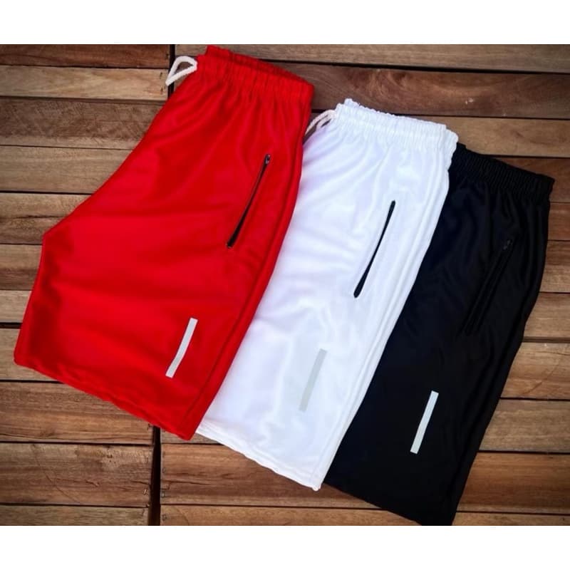 Bermuda Shorts Corta Vento Driy-Fit Lisa Masculina Esporte , Academia Moda Esporte