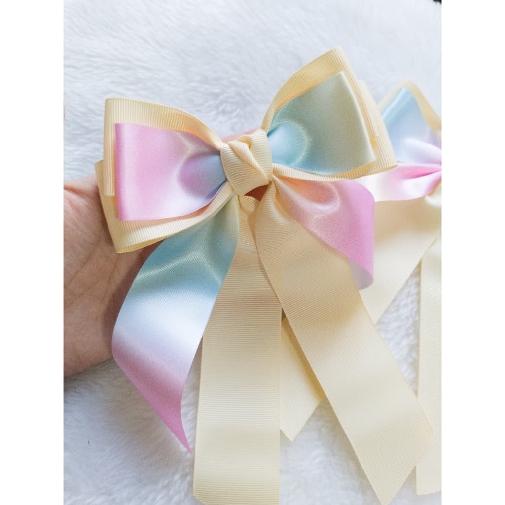 Laço de cabelo com pontas | adulto e infantil | candy colors