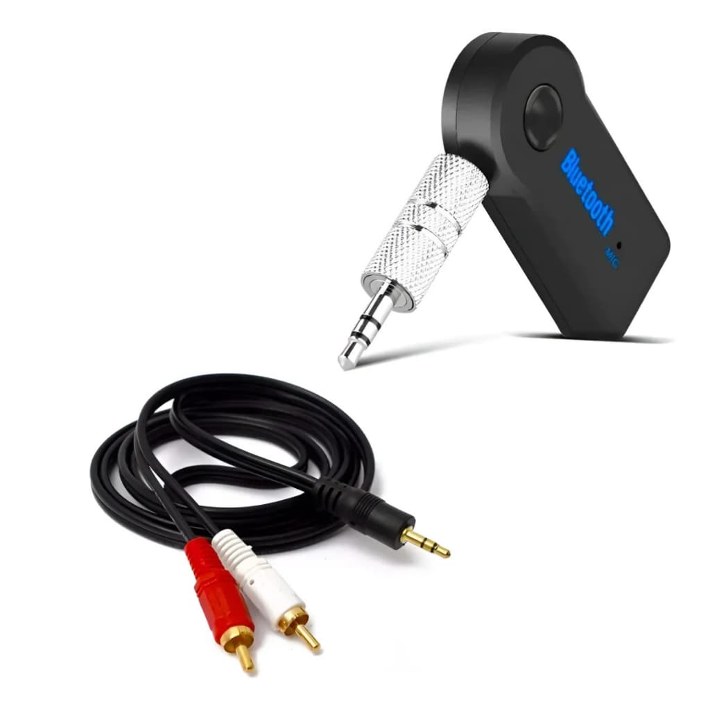Adaptador Bluetooth Mesa Som Caixa Amplificada + Cabo Rca P2
