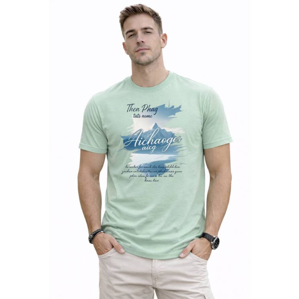 Camiseta Masculina Estampada Algodão Gold Premium – Conforto e Estilo Exclusivo