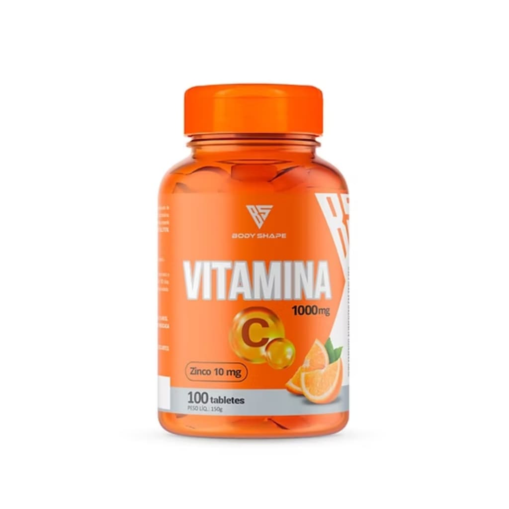 Vitamina C 1000mg Pote 100 Tabletes - Body Shape