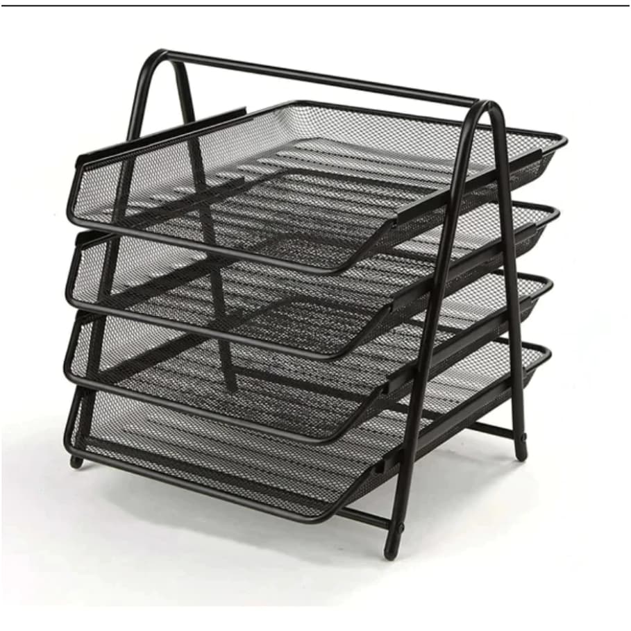 organizador mesa porta A4 papel documentos 4 bandeja 3 bandeja