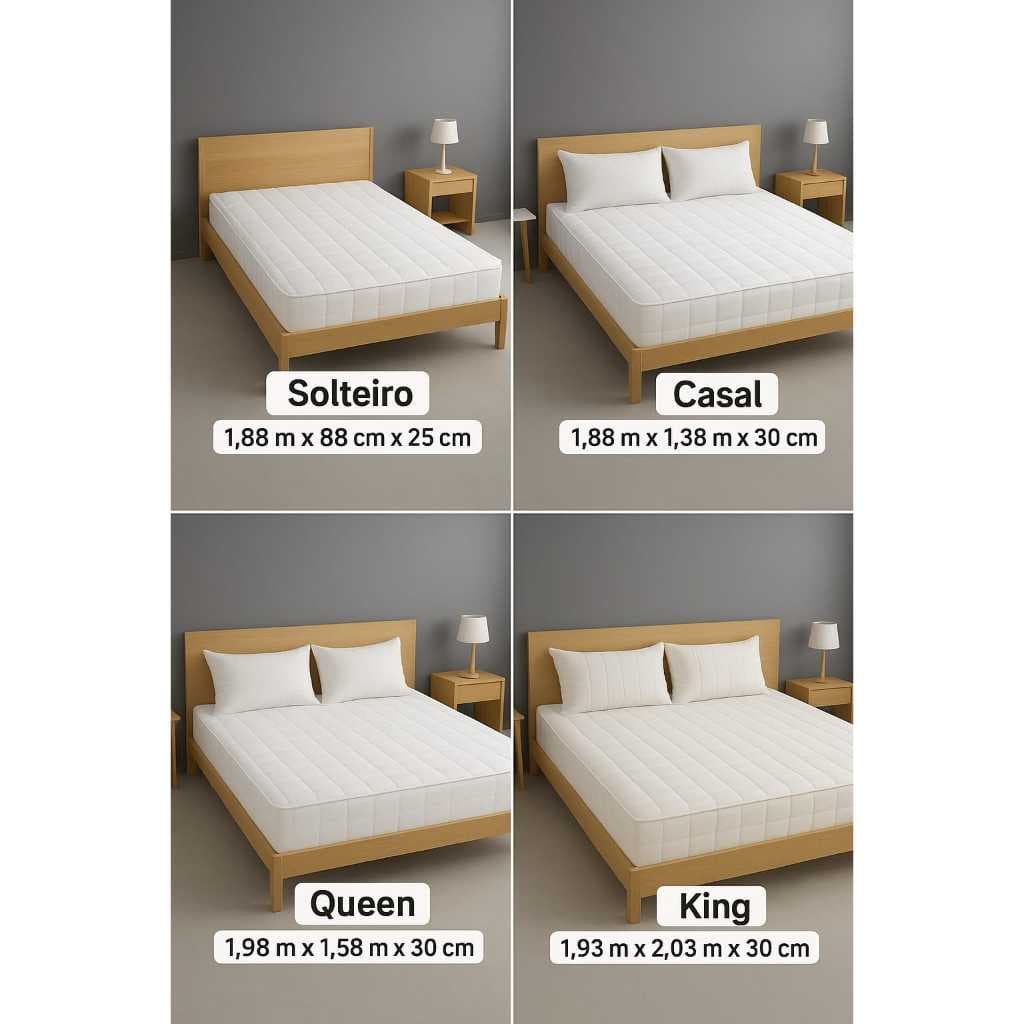 Capa Protetor Impermeável Capa de Colchão Casal Padrão Box Varias Cores
