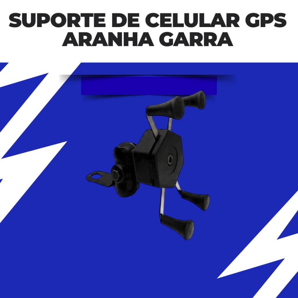 Suporte Celular Gps Aranha Garra X Sem Carregador Universal Moto Bike