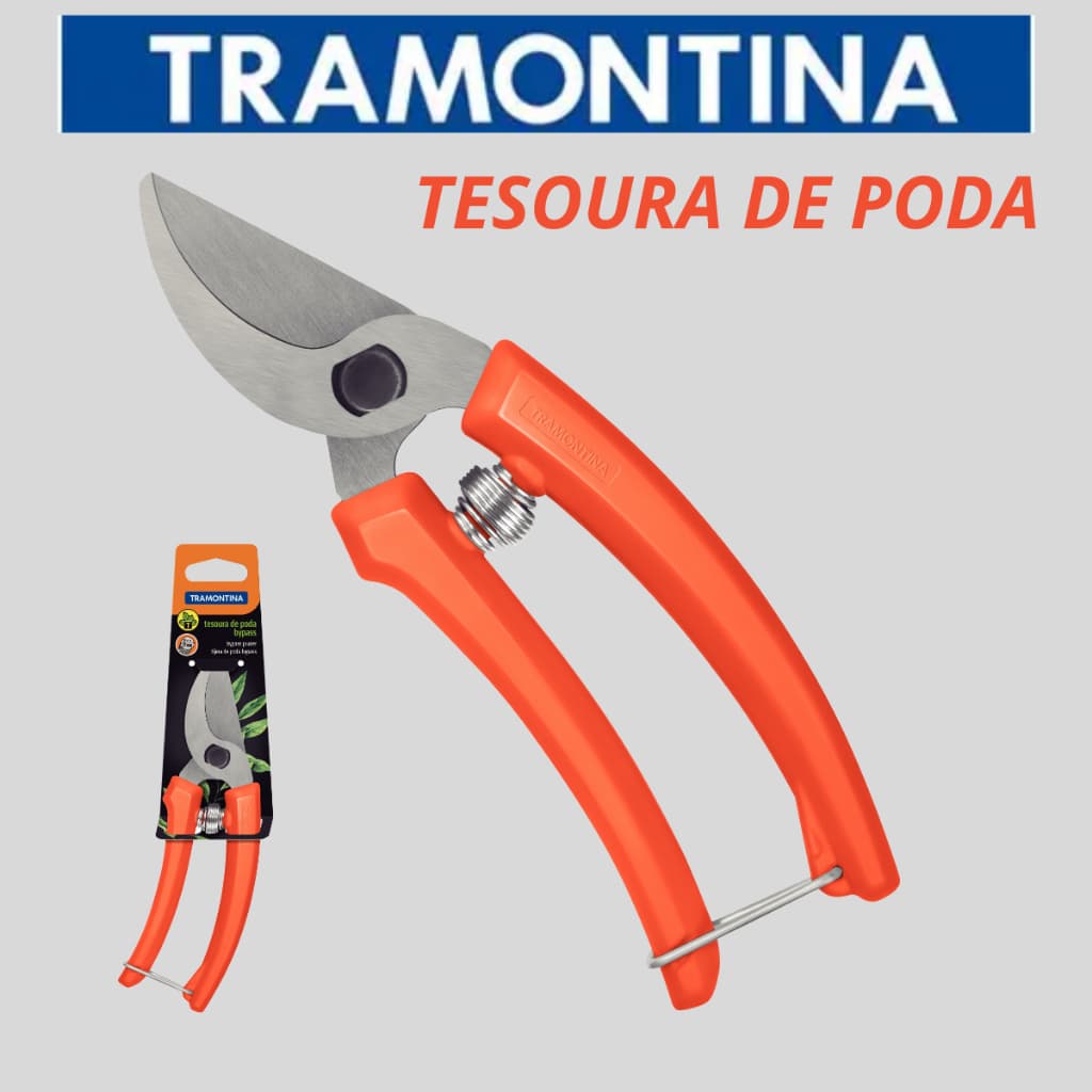 TESOURA DE PODA PARA JARDINAGEM TRAMONTINA 78300 BYPASS