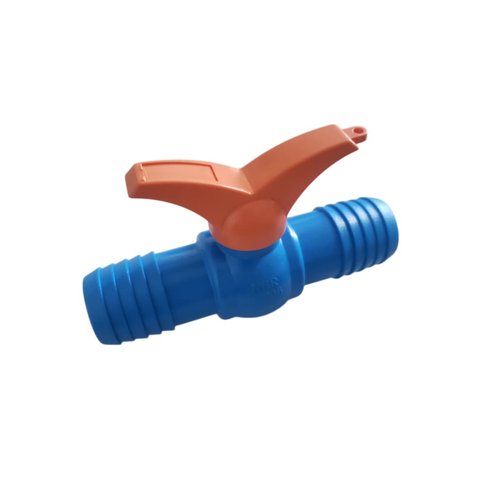 Registro de Esfera Azul 1" União Dentada Bianplast | Plástico PVC