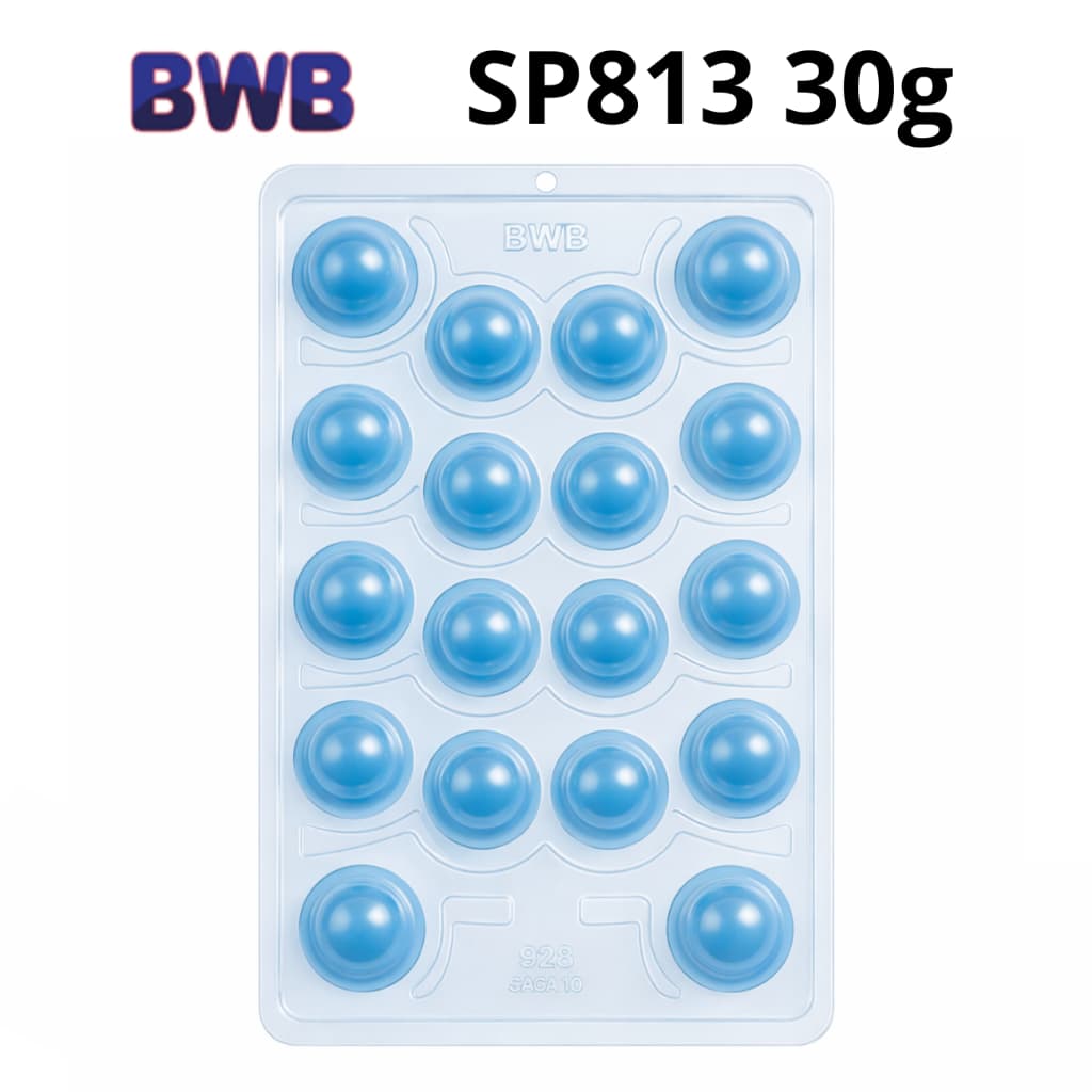 Forma SP813 Trufa Bombom 30g BWB 🍫 3 Partes c/ Silicone • 18 Cavidades • Linha Premium