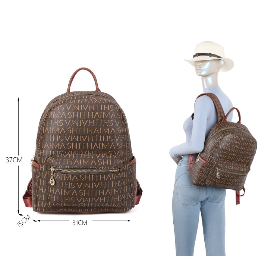 Mochila Feminina Luxo Estampa Escolar Trabalho Viagem Notebook Grande Resistente