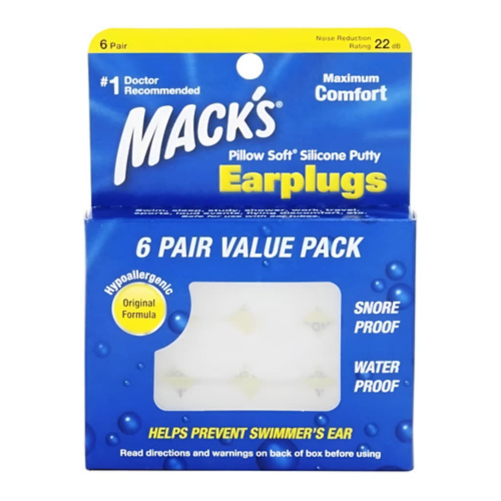 Tampão de Ouvido Silicone Macio Macks Pillow Soft Earplugs Natação Água Esporte Ruído Dormir
