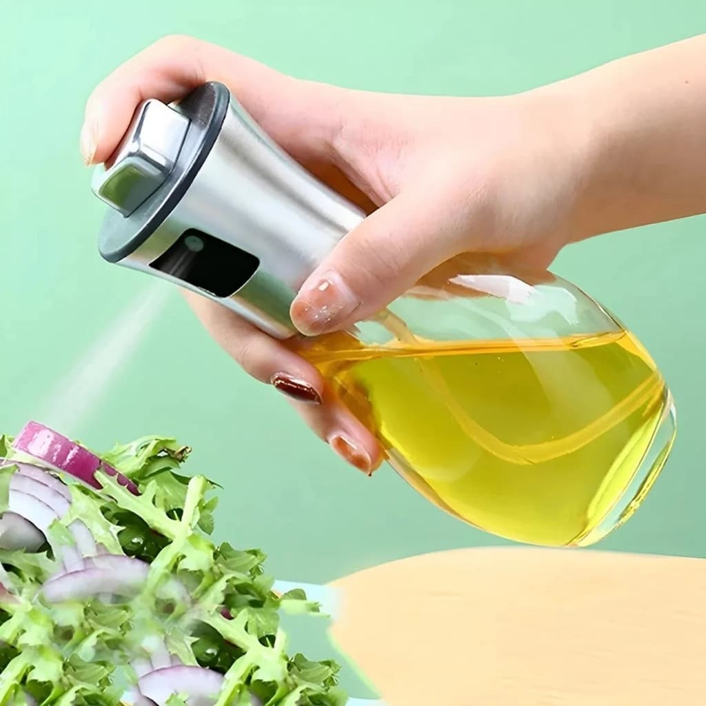 Galheteiro Spray Vidro Óleo Vinagre Esguicho Condimentos Dosador Cozinha Temperos Servir Salada