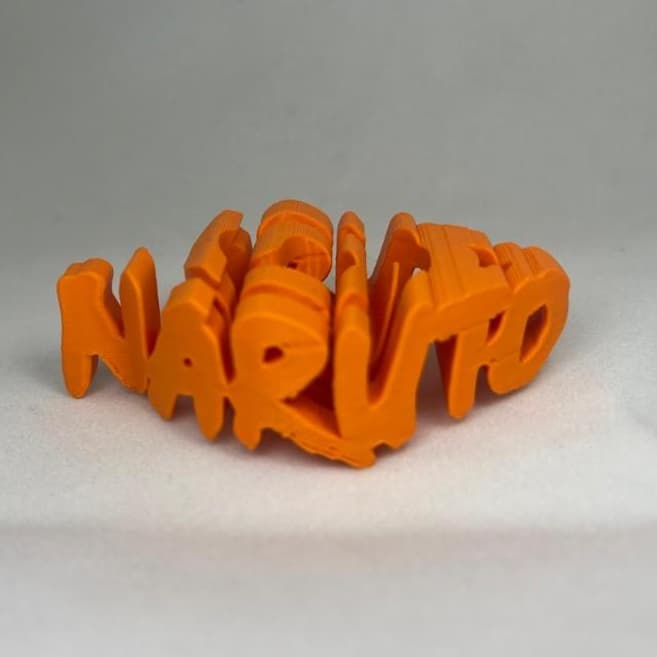 Naruto Classico Shippuden Texto Invertido Decoração Geek Anime