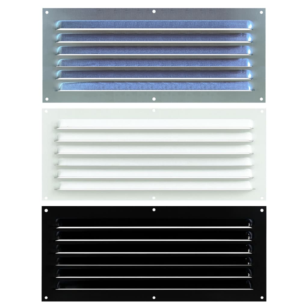 Grade Grelha De Ventilação Em Alumínio Grelha 40x20 Cm