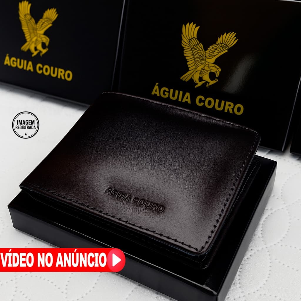 Carteira Curta Masculina Jovem-Couro Macio a mais completa do mercado carteira masculina slim Flip