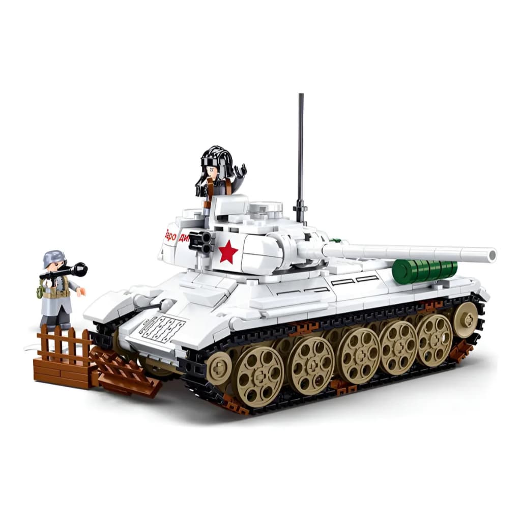 Tanque de Guerra Soviético T-34/85 Blocos de Montar Russo