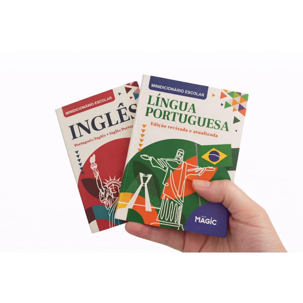 Kit Mini Dicionários – Português + Inglês | Livro Magic