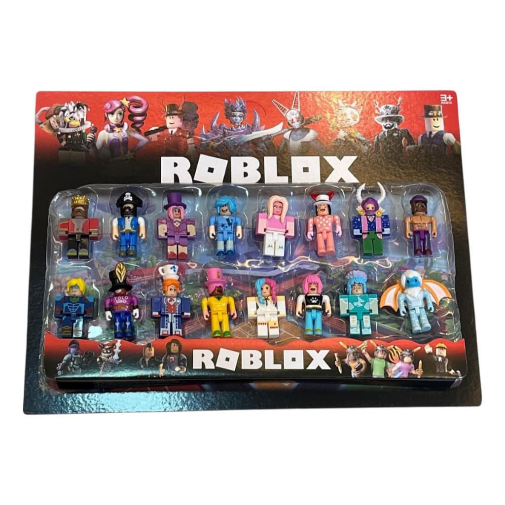 Cartela Jogo Roblox Com 16 Personagens Cartela Brinquedo/boneco laranja