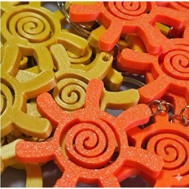 kit Chaveiros Uma Volta ao Sol - Lembrancinha - Com Argola