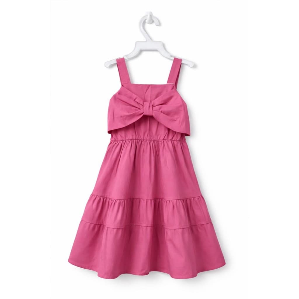 Vestido Infantil Milli Nina Detalhe Laço Na Frente