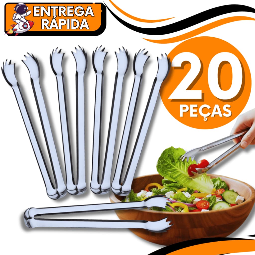 Pegadores de Carne 12.5 cm Gelo Variáveis Frios Inox Resistente Utensilio Multiuso Pegador