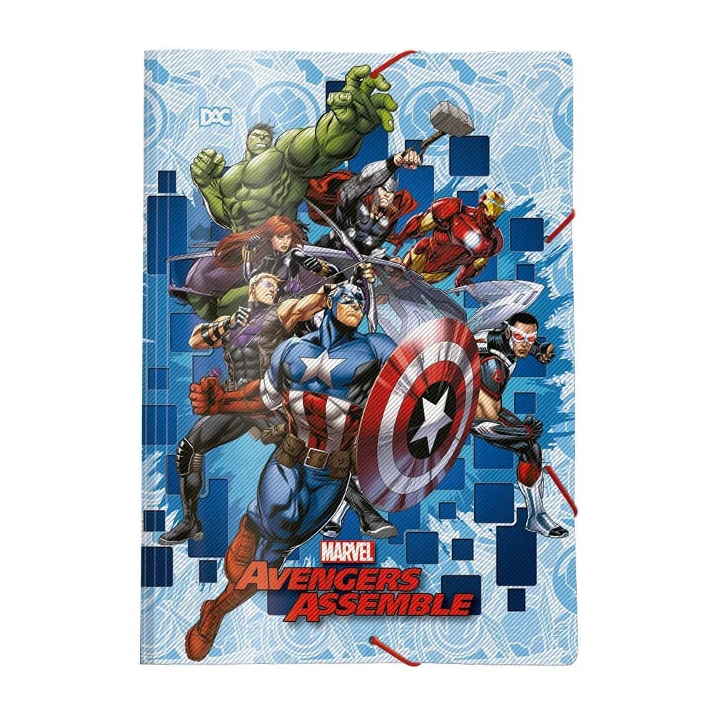 Pasta Aba Elástico Avengers Marvel Dac