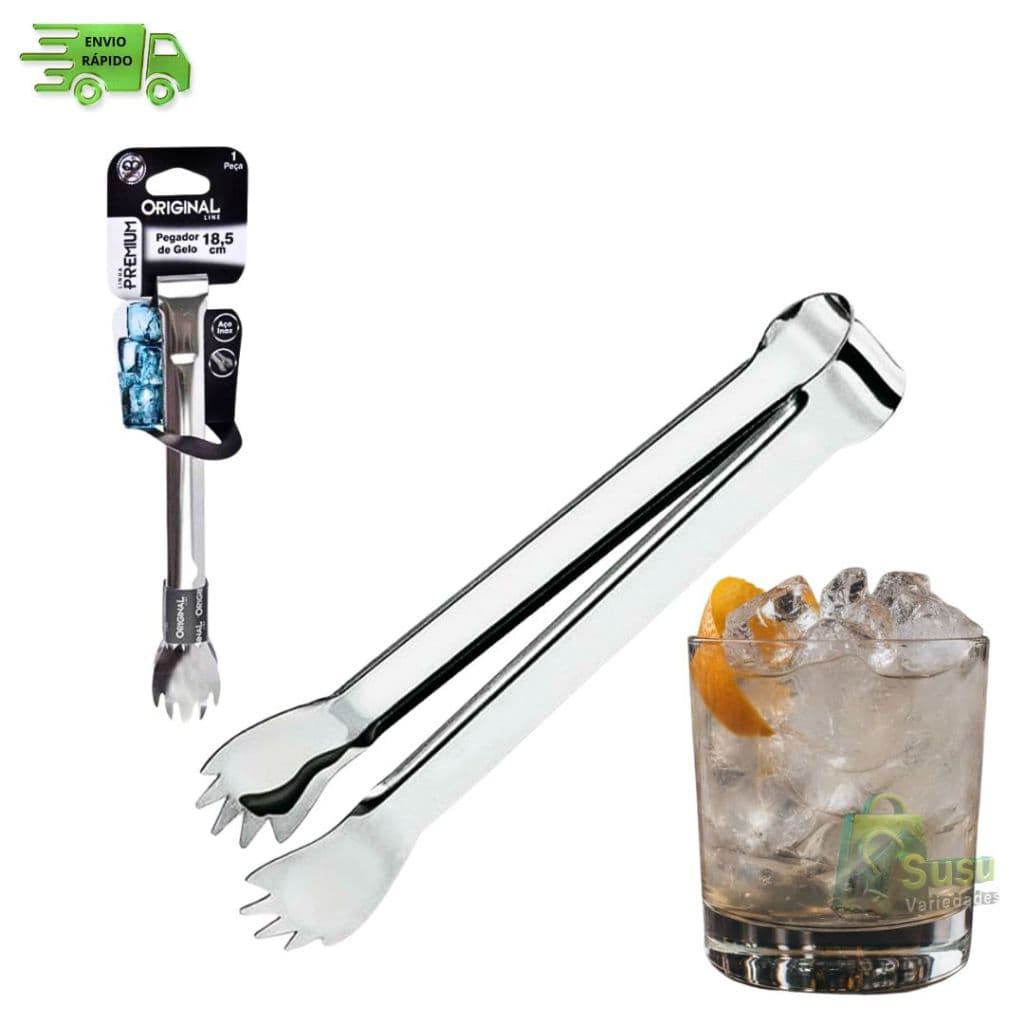 Pegador de Gelo Profissional – Serve Bebidas com Praticidade – Para Barman, Festas e Uso Doméstico