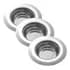 Kit 3 Ralo Japonês Inox Grande 11cm Com Borda Para Pia De Cozinha Anti Entupimento Luxo