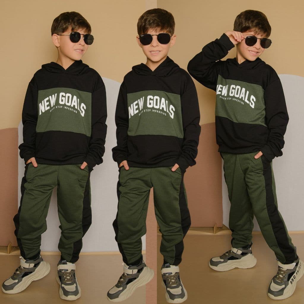 Roupa Infantil De Menino Juvenil Lançamento Kit 2 Peças MOLETINHO Meia Estação Veste Do 2 Ao 12 Anos