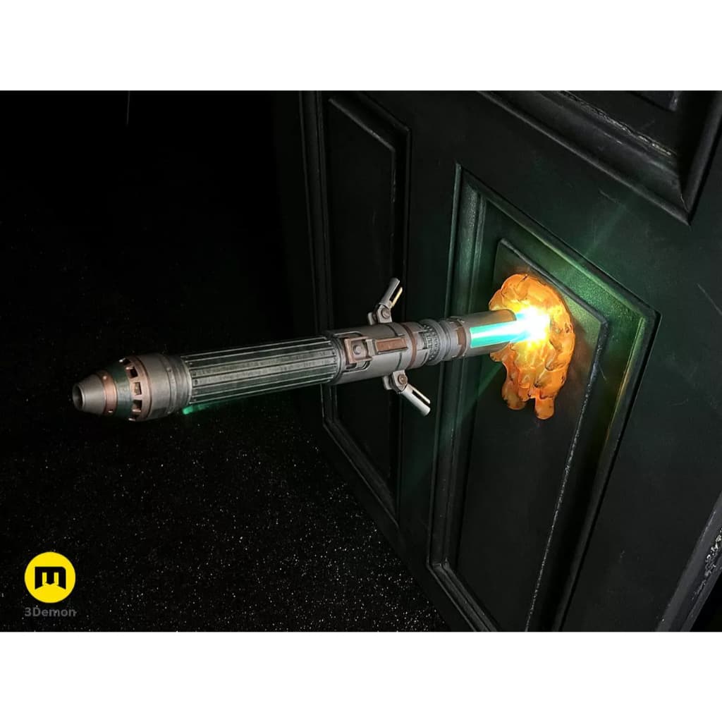Sabre de Luz Decoração Porta Com Iluminação
