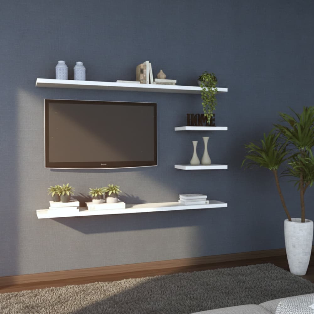 Rack Prateleira para Sala de TV MDF 120mt