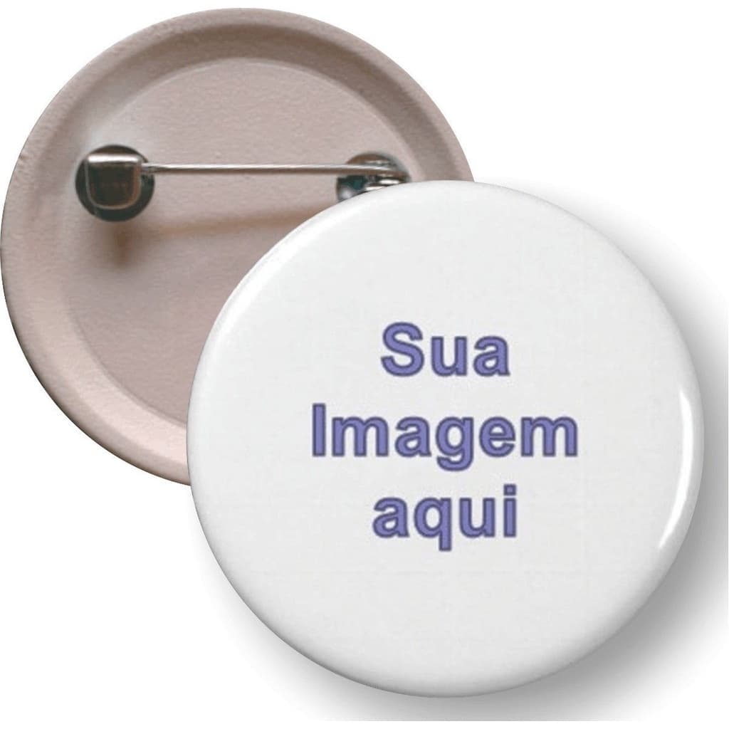 Botton Personalizado 4,5cm Empresas Boton Button Broche Qualidade logomarca CIPA GRUA eleição campanha prêmios medalha