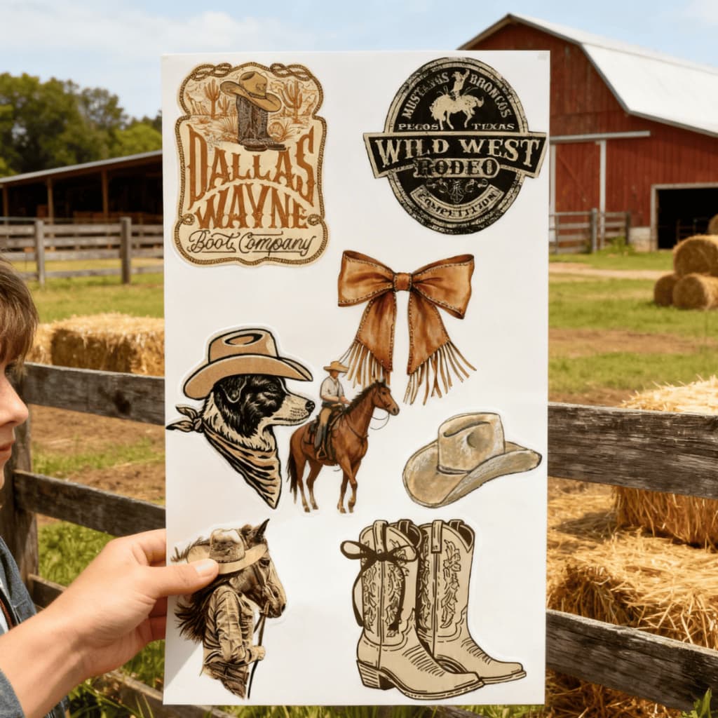 Kit Adesivos Western Country Estilosos Para Planner E Agenda Agro Fazenda