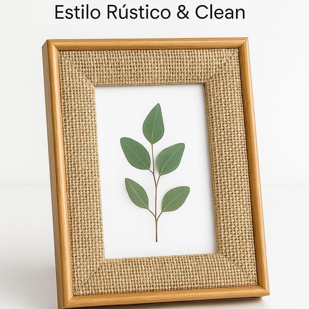 PORTA-RETRATO 15X20 MDF COM JUTA NATURAL DECORAÇÃO