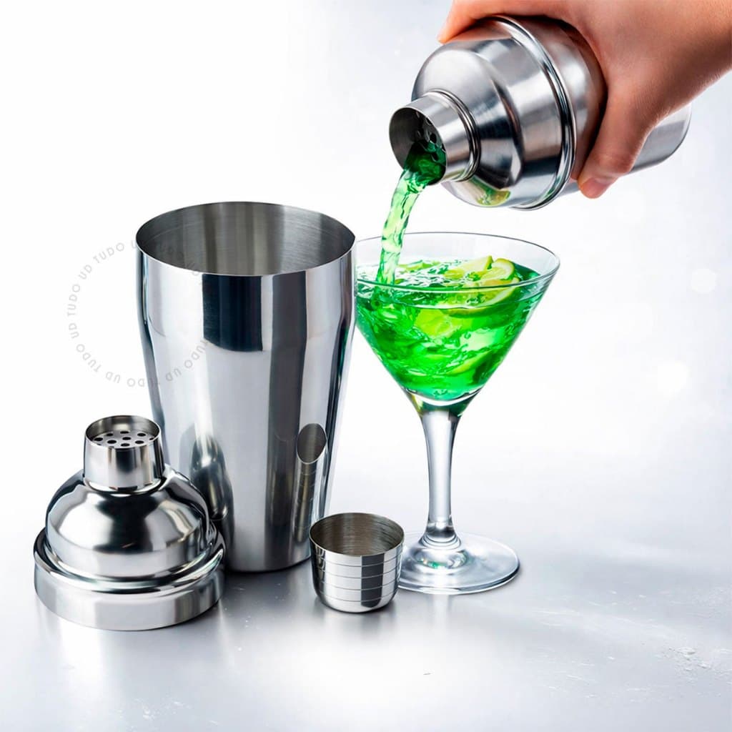 Coqueteleira Inox Bartender Profissional Drinks Caipirinha Bebida Sucos Bar