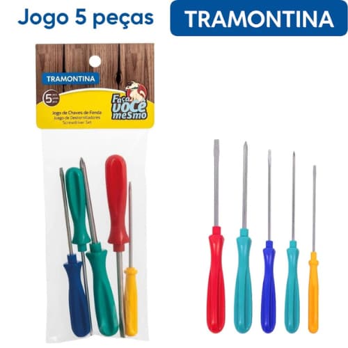 Jogo de Chaves de Fenda 5 Peças (pequenas) Tramontina