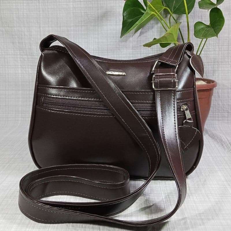 Bolsa Feminina Transversal Pequena com 3 Bolsos | Alça Ajustável, Modelo Vivi
