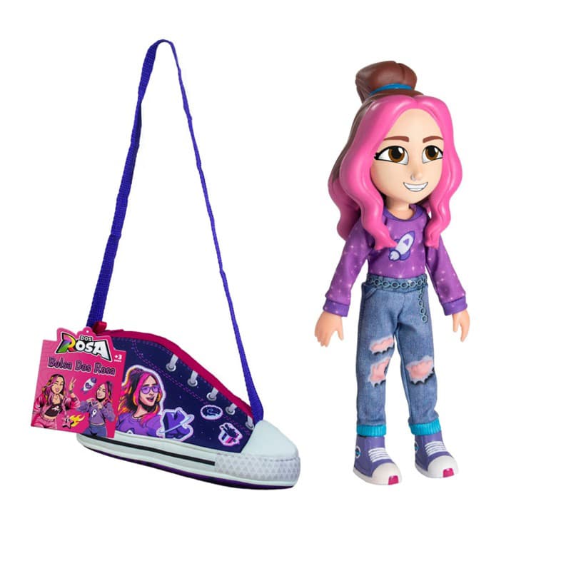 Kit Boneca Katlen + Bolsa Tênis dos Rosas Originais Babybrink
