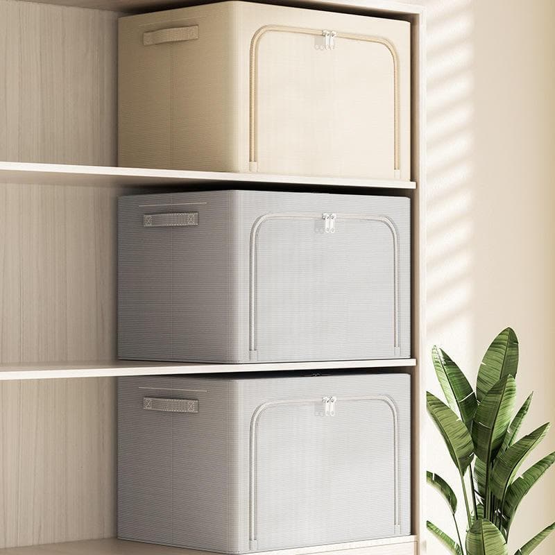 Caixa Organizadora Decorativa Multiuso Tecido Oxford - Edredom Roupas Cobertas - Flytex