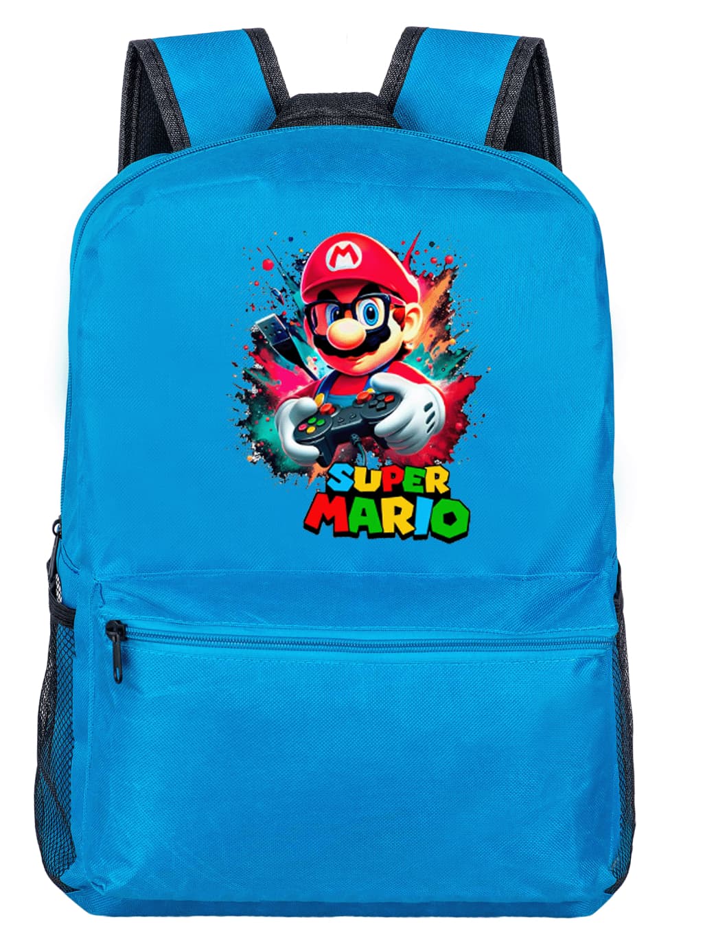 Mochila Escolar Infantil Super Mario Bros Gamer Reforçada Grande Resistente Personagem Games