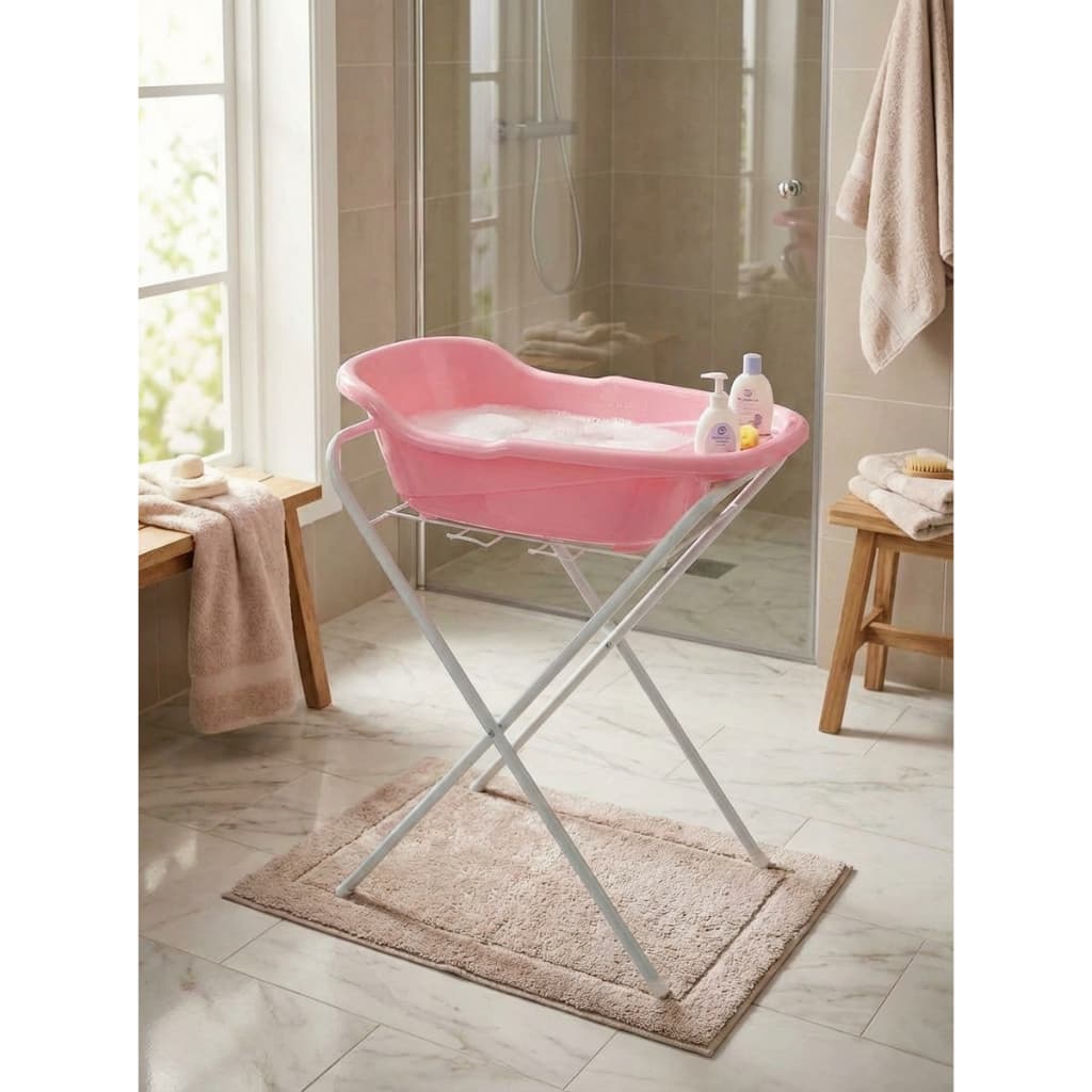 Suporte para Banheira de Bebe Infantil Resistente Compacto e Desmontável
