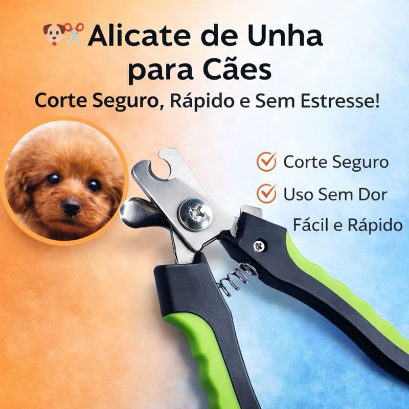 Alicate de unha Animais pequeno porte - Cortador de unha pet - Cortador de unha gato - cachorro