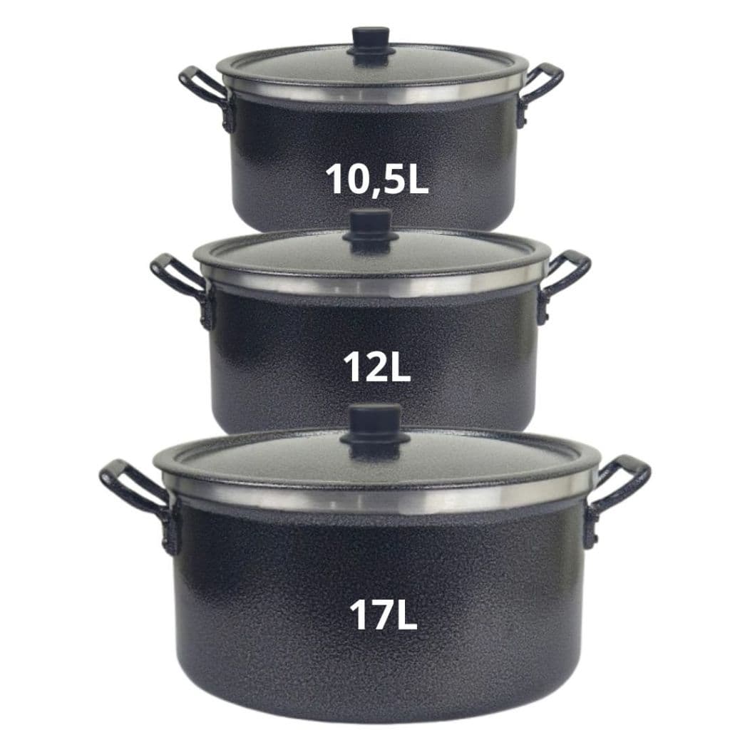 KIT COM 3 Caçarolas Hotel Números 30, 32 e 36 - Craqueadas