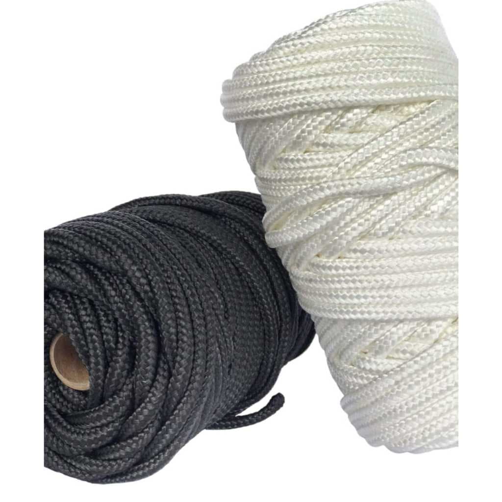 Corda Trançada De Polipropileno 7mm 1kg +- 40 metros