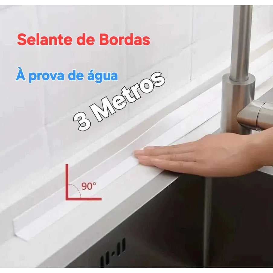 Fita Antimofo 3MT Selante Branca De Pvc À Prova de agua.
