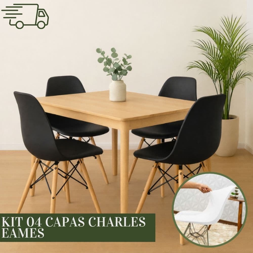 Capas para Cadeira Charles Eames Eiffel Luxo Soft Cores Lisas - Envio Imediato