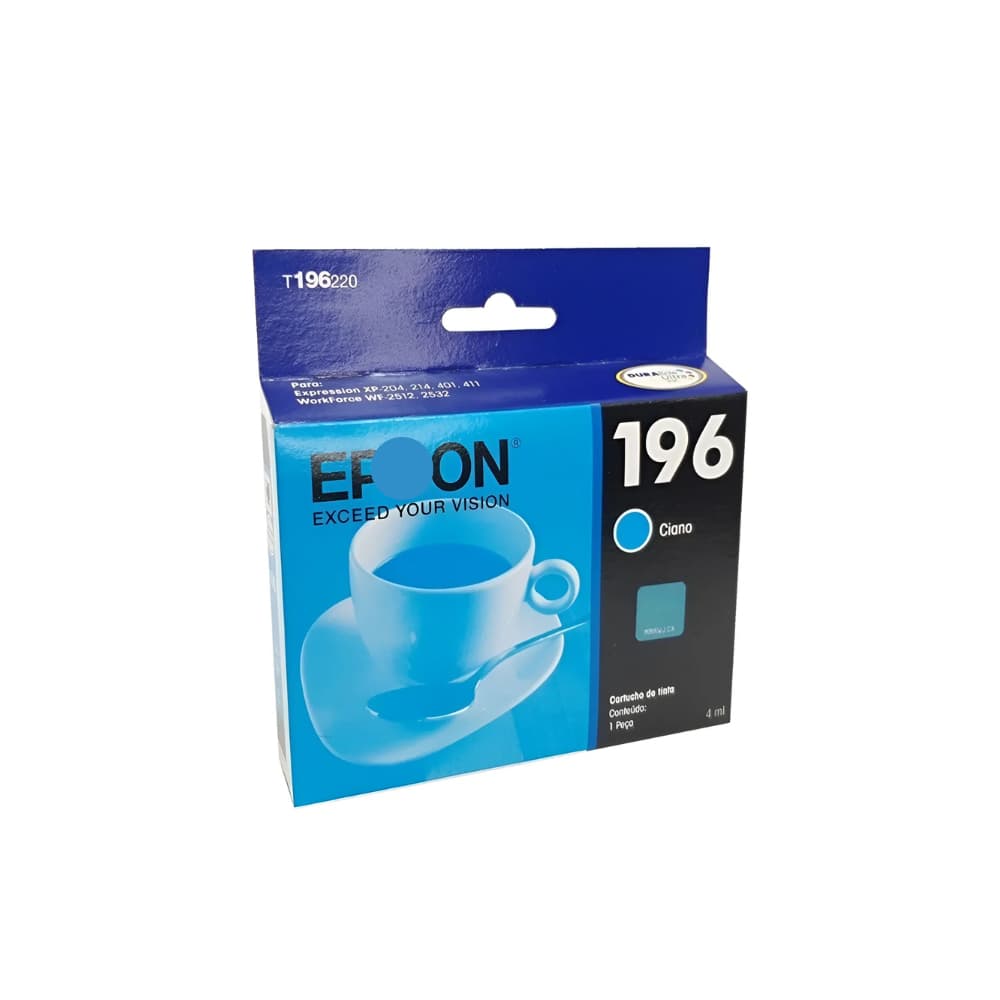 Cartucho Tinta Ori Epson 196 T196220 Ciano