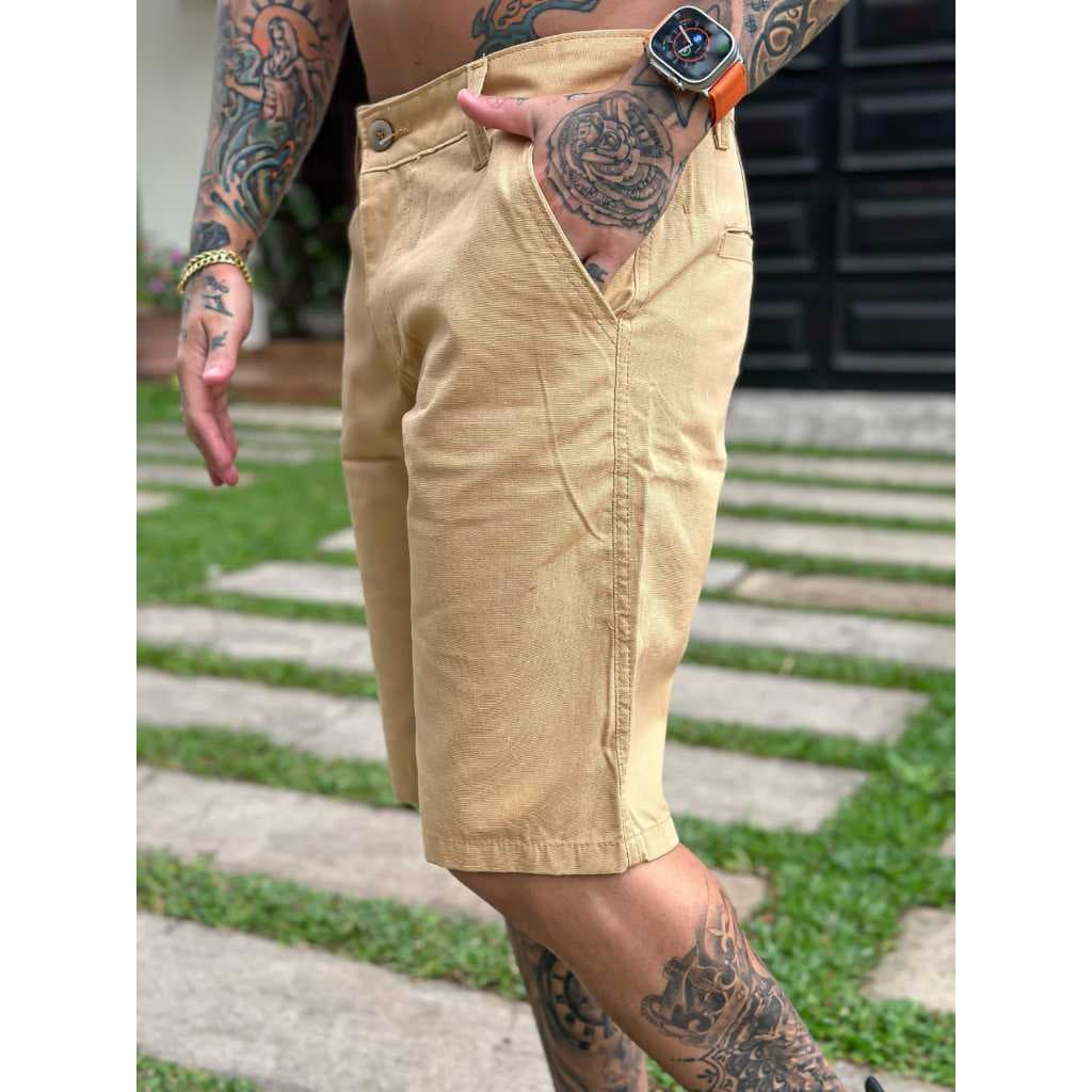 Bermuda de sarja Masculina DM algodão