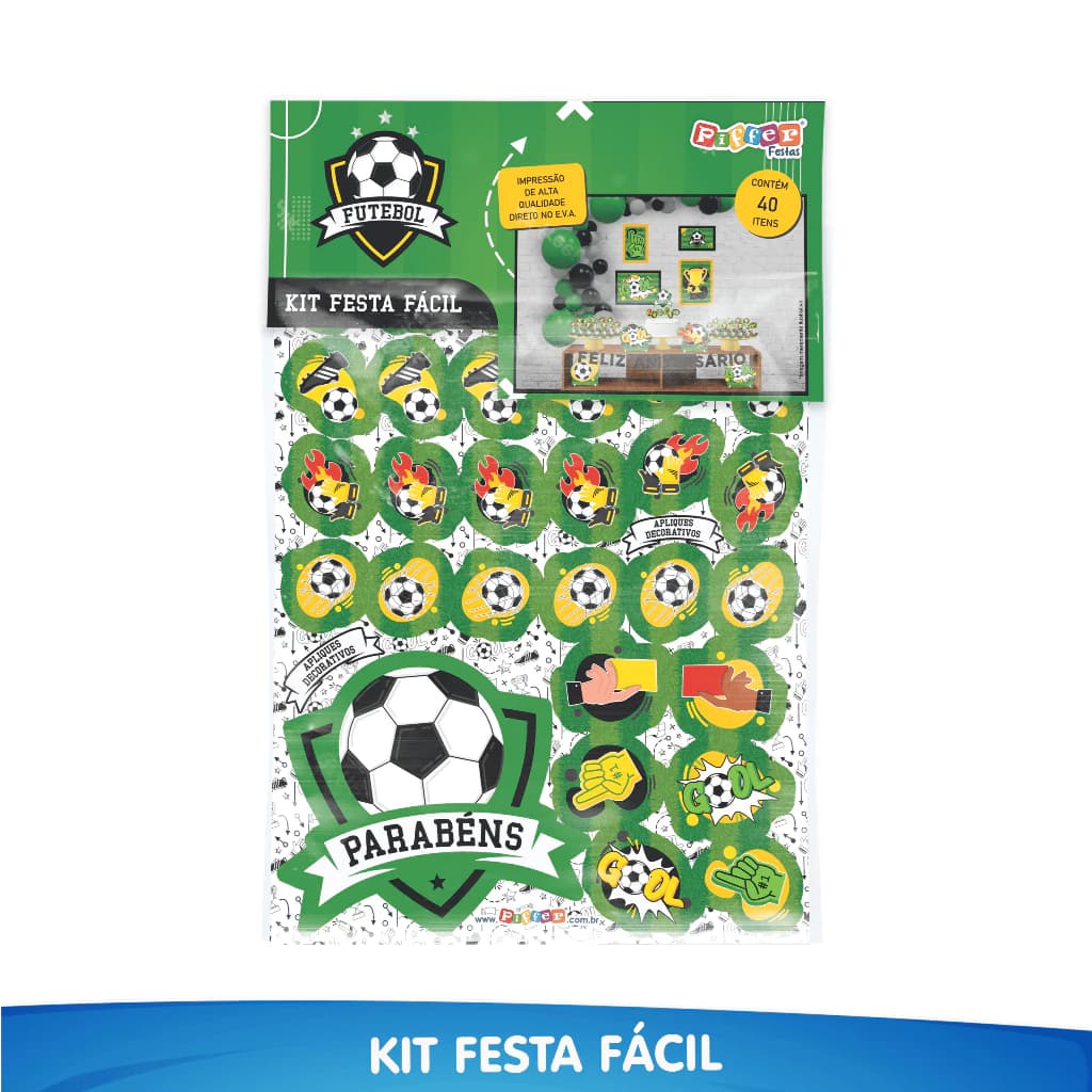 Kit Festa Fácil Tema Futebol Completo