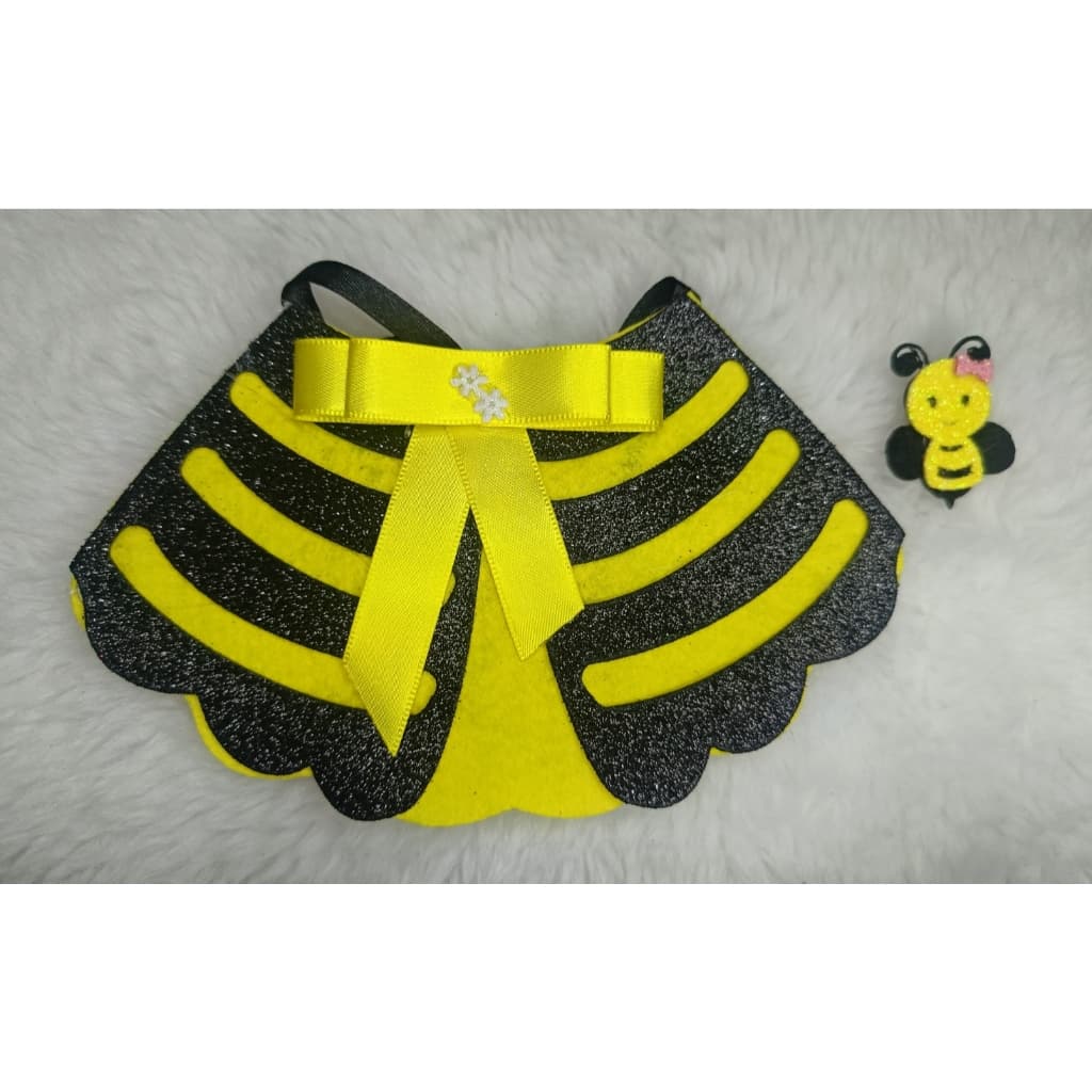 GOLA ABELHINHA 3 UNIDADES COM 3 LAÇOS ELASTICO
